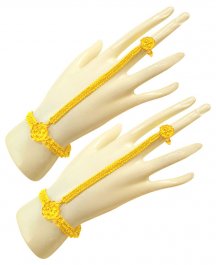 22 Karat Gold Panja Bracelet (2 PC) ( Ladies Bracelets )