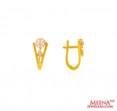 22Kt Gold Clip On Earrings