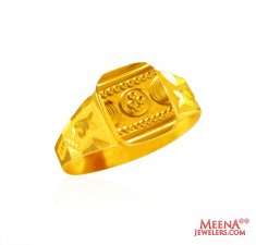 22k Gold Mens Ring 