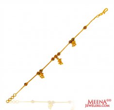 22KT Gold Meenakari Girls Bracelet 