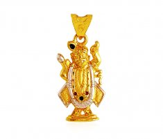 22k Lord Shrinathji Pendant ( Ganesh, Laxmi and other God Pendants )