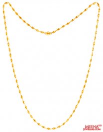 22Kt Gold Fancy Beads Chain ( 22Kt Long Chains (Ladies) )