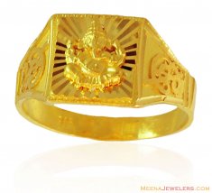 Ganesh Jee Mens 22K Ring ( Religious Rings )