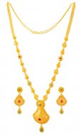 22k Gold Long Necklace Set